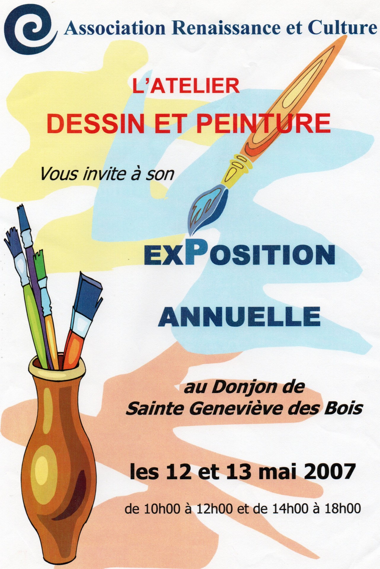 2007 affichette expo peinture